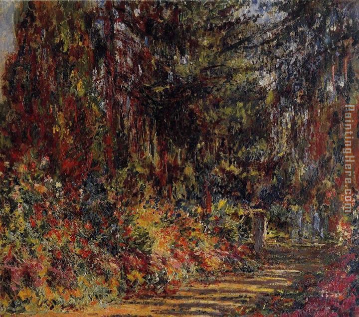 The Path at Giverny painting - Claude Monet The Path at Giverny art painting